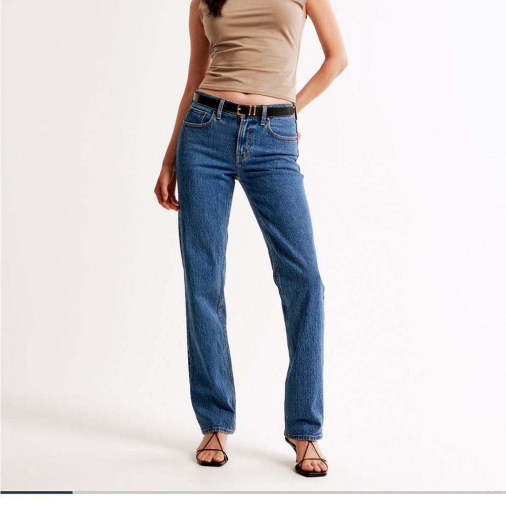 Abercrombie & Fitch Blue Straight Leg Jeans